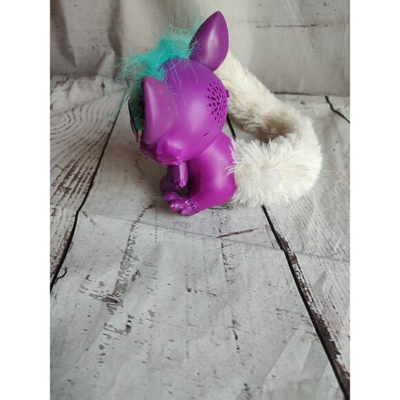 Mattel Lil' Gleemerz Toy Loomur Purple Interactive Talking Light Up 5" Furry Pet - Picture 5 of 10